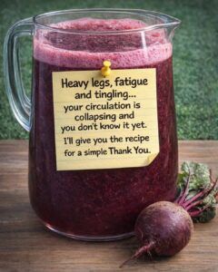 Beetroot for Heavy Legs, Fatigue, and Tingling: Your Circulation Might Be Struggling Without You Knowing