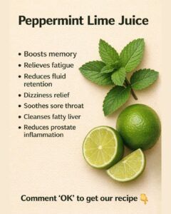 Mint and Lemon: A Natural Remedy to Boost Energy, Reduce Stress, and Relieve Discomfort