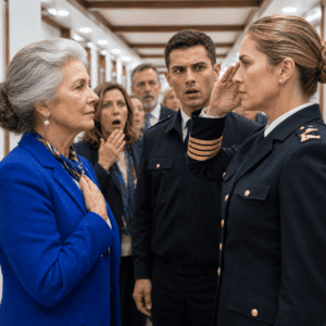 ntht/ Un sargento me llamó “abuelita” delante de toda la tripulación y amenazó con detenerme porque, según él, una mujer de mi edad no tenía nada que hacer en una demostración militar. No discutí y le pedí que verificara mi pase, pero decidió arrebatármelo y ordenar una escolta. Justo cuando extendió la mano para sujetarme, un suboficial vio el antiguo tatuaje bajo mi manga… y corrió a llamar directamente a la contralmirante.