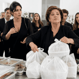 ntht/ Mi suegra les contó a todos que yo había gastado la herencia de mi padre en un funeral lujoso y después regresó al restaurante para llevarse hasta el último pedazo de comida. Fingí no saber nada y decidí dejarla humillarme antes de presentar una demanda por difamación. Pero cuando el antiguo notario de mi padre apareció con una carpeta, reveló que él había pospuesto sus estudios médicos para prestarle dinero… y que ella prometió callarlo para impedir que yo abandonara a su hijo.