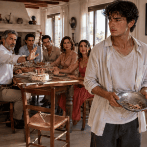 En mi cumpleaños número 18 pedí una sola cosa: sentarme a la mesa con mi padre y mis hermanos. “Los trabajadores comen en la cocina”, se burlaron delante de todos. Yo tomé mi viejo plato, me fui sin discutir y seguí estudiando las deudas familiares durante años. Cuando llegó la lectura del testamento, uno de mis hermanos volvió a humillarme… sin saber que el documento más importante ni siquiera era el testamento.
