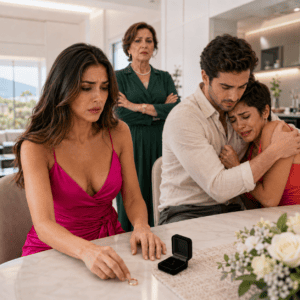 ntht/ El día antes de mi boda encontré mi vestido blanco empapado de café, y mi cuñada juró que había sido un accidente mientras mi prometido me pedía que “no hiciera un drama”. Estaba a punto de cancelar todo y marcharme cuando fui a la boutique para comprobar cuándo se había manchado… pero la encargada sacó una fotografía tomada durante la entrega, con hora exacta, y la funda aparecía todavía cerrada y el vestido completamente intacto.