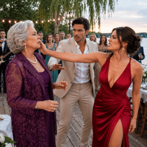 ntht/ La novia de mi nieto me trató como si yo fuera una invitada incómoda en la casa donde crié a tres generaciones de mi familia. Después de apartarme la mano de un golpe, aseguró que solo estaba “estresada” y que yo debía entenderlo para no perjudicar la boda. Yo estaba a punto de dejar pasar todo por mi nieto, hasta que le pregunté por qué hablaba de aquella propiedad como si algún día fuera suya…