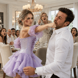 Después de la boda, mi esposo me golpeó delante de sus padres sólo porque probé la comida antes que su madre: “Una buena nuera sabe cuál es su lugar”. Me levanté, le respondí con una sola bofetada y fotografié mi labio ensangrentado; semanas después puse sobre la mesa esas imágenes junto a un audio que dejó a todos pálidos.