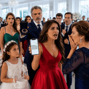 Una niña de 6 años preguntó “¿lo hice mal?” después de descubrir que habían dado su lugar a otra sin avisarle. Yo intentaba no romperme cuando mi padre me mostró un mensaje de mi hermano que cambió por completo aquella boda.
