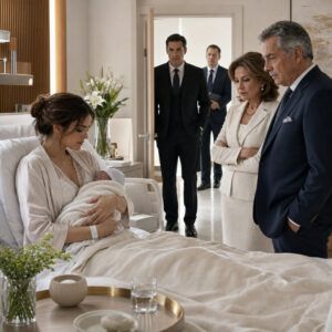 Sus padres entraron al hospital, rechazaron a su nieto por “no tener padre” y exigieron que ella cediera el 12% de una empresa millonaria… hasta que el verdadero padre cruzó la puerta.