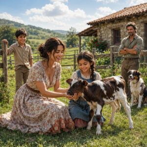 La contrataron para cuidar a sus hijos. Nadie le dijo que el rancho y el viudo también se apagaban.