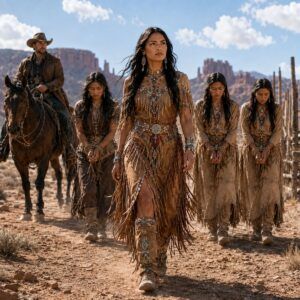Cuatro novias apache fueron condenadas a morir por ser estériles… hasta que un vaquero llegó cabalgando y se las llevó a todas.