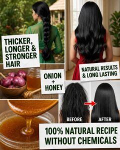 🧅 Homemade Onion Hair Oil: A Simple Natural Treatment That May Help Reduce Hair Breakage and Support Healthier Hair Growth