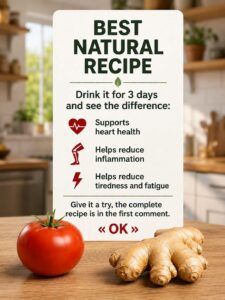 Drink This Tomato & Ginger Blend to Feel Lighter, Move More Comfortably, and Support Healthy Circulation