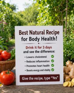 🥤 Cholesterol-Free Natural Anti-Inflammatory Juice: A Simple, Refreshing Recipe to Support Everyday Wellness