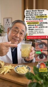 Japans ältester Arzt enthüllt die Wirkung von Knoblauch bei verschwommenem Sehen