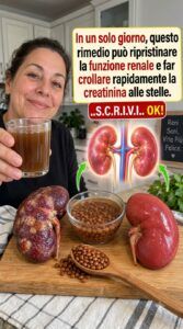 Danni renali, creatinina elevata e i 7 alimenti che avviano il processo di ripristino.