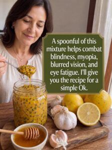 Natural Blend of Garlic, Lemon, Passion Fruit and Honey to Improve Eye Health