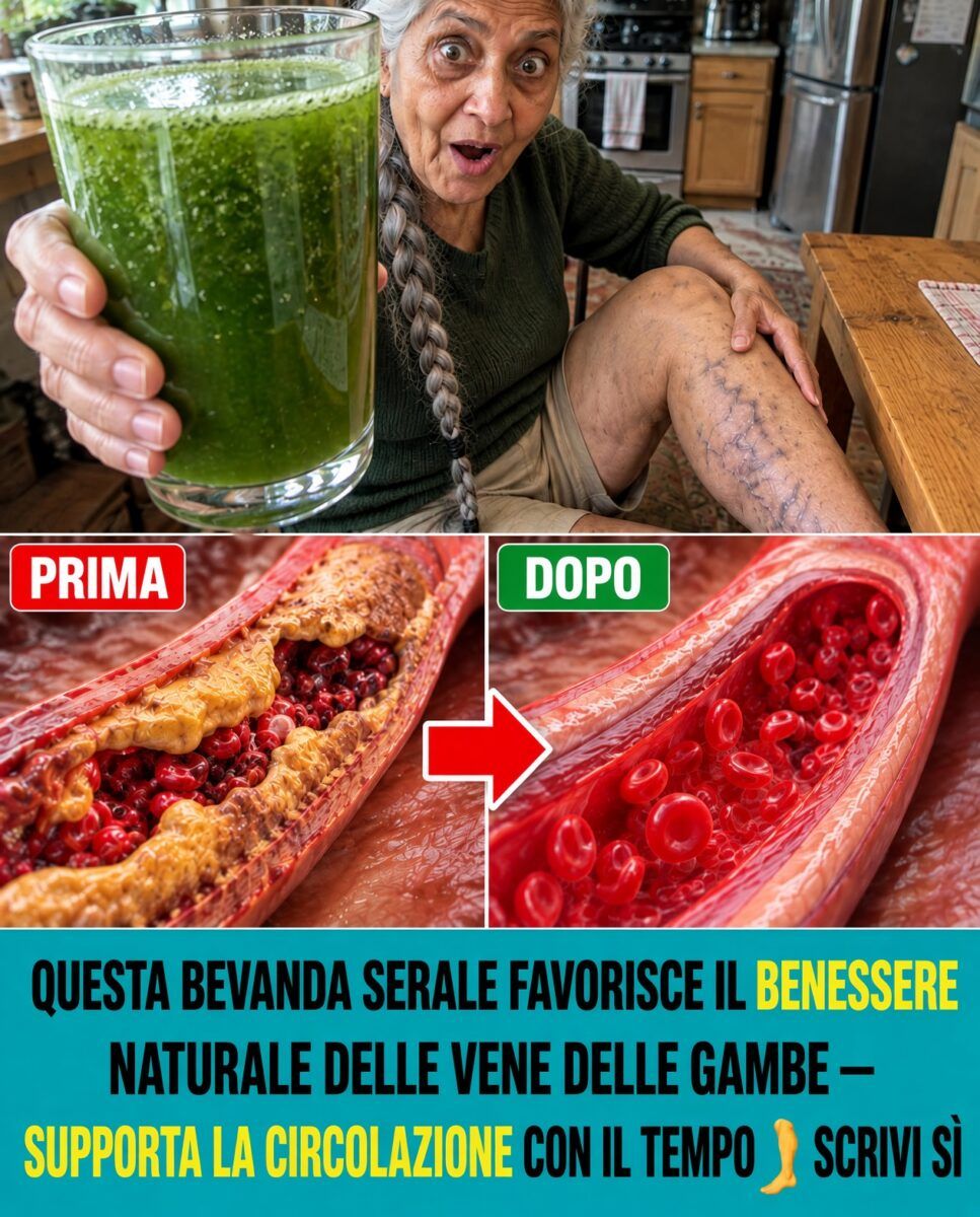 Bevanda serale per il benessere naturale delle vene delle gambe