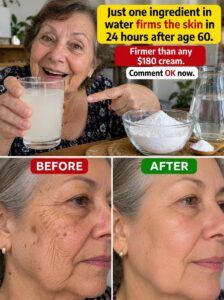 A single ingredient in water triggers a firmer skin effect after age 60.