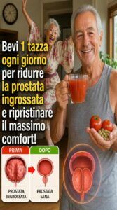 Bevi una tazza al giorno per alleviare la pressione sulla prostata e ridurre le visite notturne al bagno.