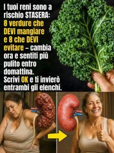 Le verdure nel tuo piatto stanno mettendo a dura prova i tuoi reni?