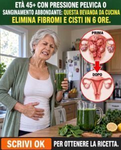 La forte pressione uterina trasforma la parte inferiore dell’addome in un peso morto entro mezzogiorno