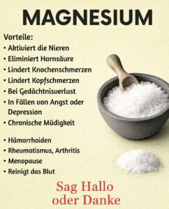 Warum Sie täglich Magnesium zu sich nehmen sollten