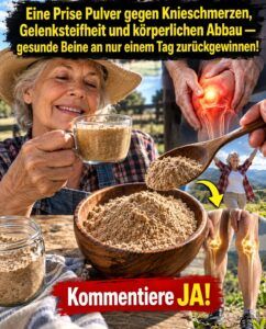 Eine Prise Knoblauch im Kaffee kann alternde Beine beleben.