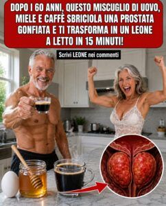 Smetti di versare caffè nero nella prostata gonfia dopo i 60 anni senza uova e miele