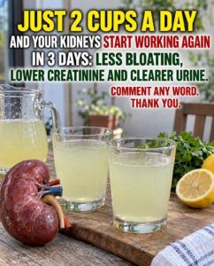 Two glasses a day: the tired kidney begins to respond.