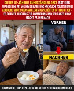 Dieses abendliche Küchenritual beruhigt eine unruhige Blase und durchbricht den nächtlichen Toilettengang.