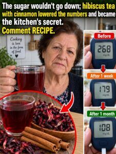 Hibiscus tea with cinnamon is affecting blood sugar levels.