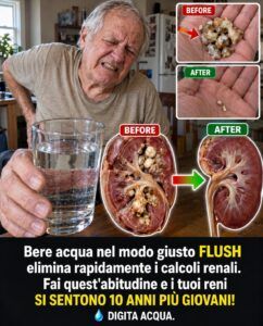 Bere acqua nel modo sbagliato danneggia i reni.