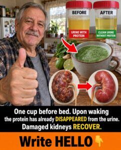 Can a drink eliminate protein from urine overnight?
