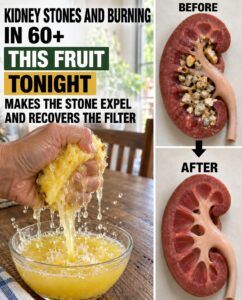 Kidney stones after 60: the nighttime fruit that soothes the burning sensation