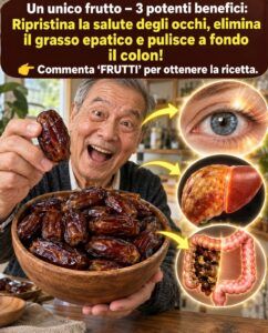 Le date innescano un lavaggio del colon, uno spostamento del fegato e un miglioramento della vista.