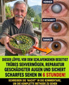 Diese abendliche Mischung mit einem Esslöffel schützt trübe Augenlinsen vor Blendung und Lichthöfen in der Nacht.