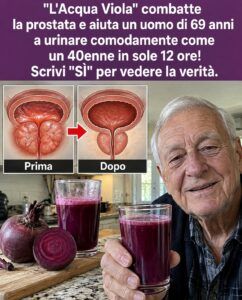 Quella bevanda viola provoca un rilascio di pressione nella prostata