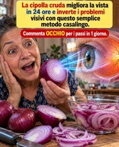 La cipolla cruda innesca il riavvio della vista che mancava alla tua oculare.