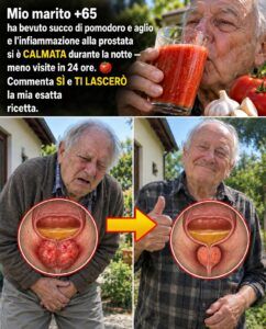 Il corridoio rimane buio dopo che questa bevanda al pomodoro e aglio raggiunge il calore della prostata