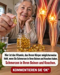 Vitamin D aktiviert den Knochenstärkungsmechanismus, der Ihren Beinen gefehlt hat.