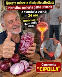 Addio alle notti in bagno: lo shock della cipolla che svuota la vescica