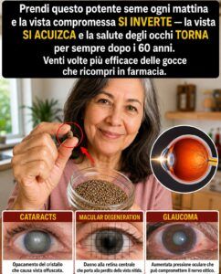 Vista offuscata dopo i 60 anni? Questo seme del mattino colpisce duramente il sistema oculare.