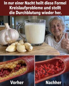 In Milch gekochter Knoblauch löst eine überraschende Kreislaufveränderung aus