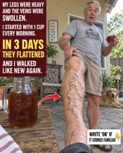 Can a drink make varicose veins and heaviness disappear in 3 days?
