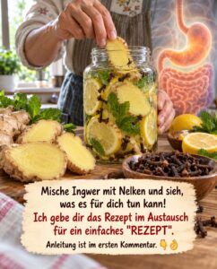 Ingwer und Nelken lösen eine heftige Darmreinigung aus, die die meisten Menschen übersehen.
