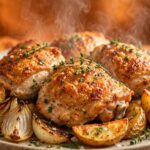 Roast Chicken with Oven Wedge Potatoes