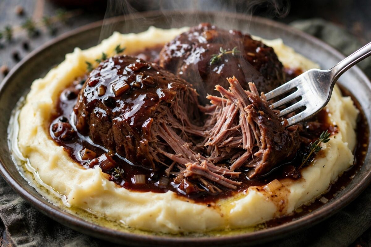 Braised Beef Cheeks with Mashed Potatoes