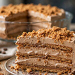 No-Bake Mocha Biscuit Layer Cake