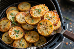 Crispy Air Fryer Sliced Potatoes