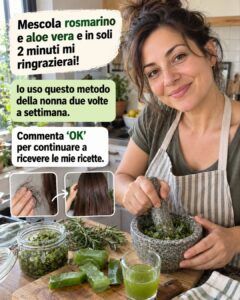 Mescola il rosmarino con l’aloe vera: mi ringrazierai in soli 2 minuti.