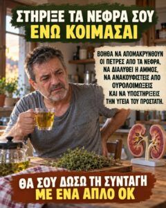 Πέτρες στα νεφρά: Το φυσικό ρόφημα της γιαγιάς που μπορεί να υποστηρίξει την υγεία των νεφρών και του ουροποιητικού