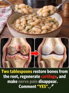 Nerve pain and worn cartilage? What two tablespoons of white beans can help with.